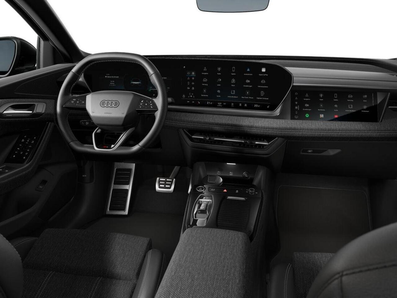 Audi Q6 Sportback e-tron S edition performance 306 PK · Glazen panoramadak · Exterieurpakket zwart · Warmtewerend glas donker tint