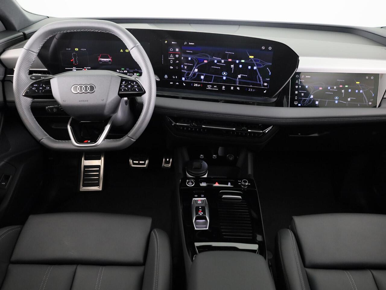 Audi Q6 e-tron S edition 83Kwh 252 pk SUV | Tech pakket plus | Glazen panoramadak | Lederen bekleding | Rode remzadels |