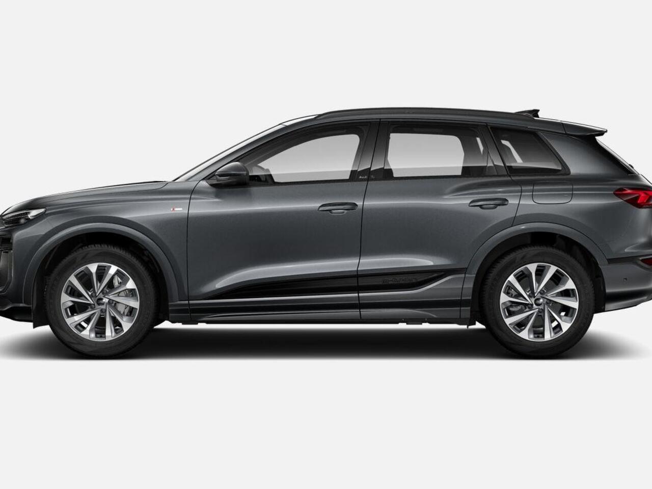 Audi Q6 e-tron Advanced edition 252 PK · Trekhaak, mechanisch draaibaar · Sportstoel zwart leder-kunstl.