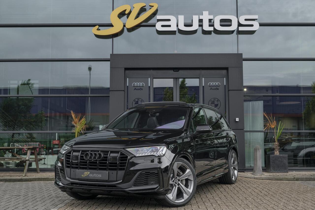 Audi Q7 55 TFSIe 380pk Quattro Panoramadak Luchtvering RS-Leder ACC BlackOptic VirtualCockpit Navi-High Matrix Keyless Camera 22''