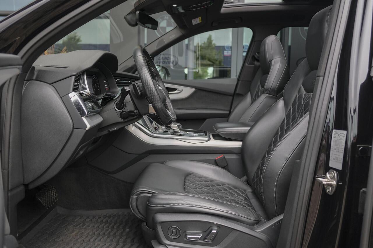 Audi Q7 55 TFSIe 380pk Quattro Panoramadak Luchtvering RS-Leder ACC BlackOptic VirtualCockpit Navi-High Matrix Keyless Camera 22''