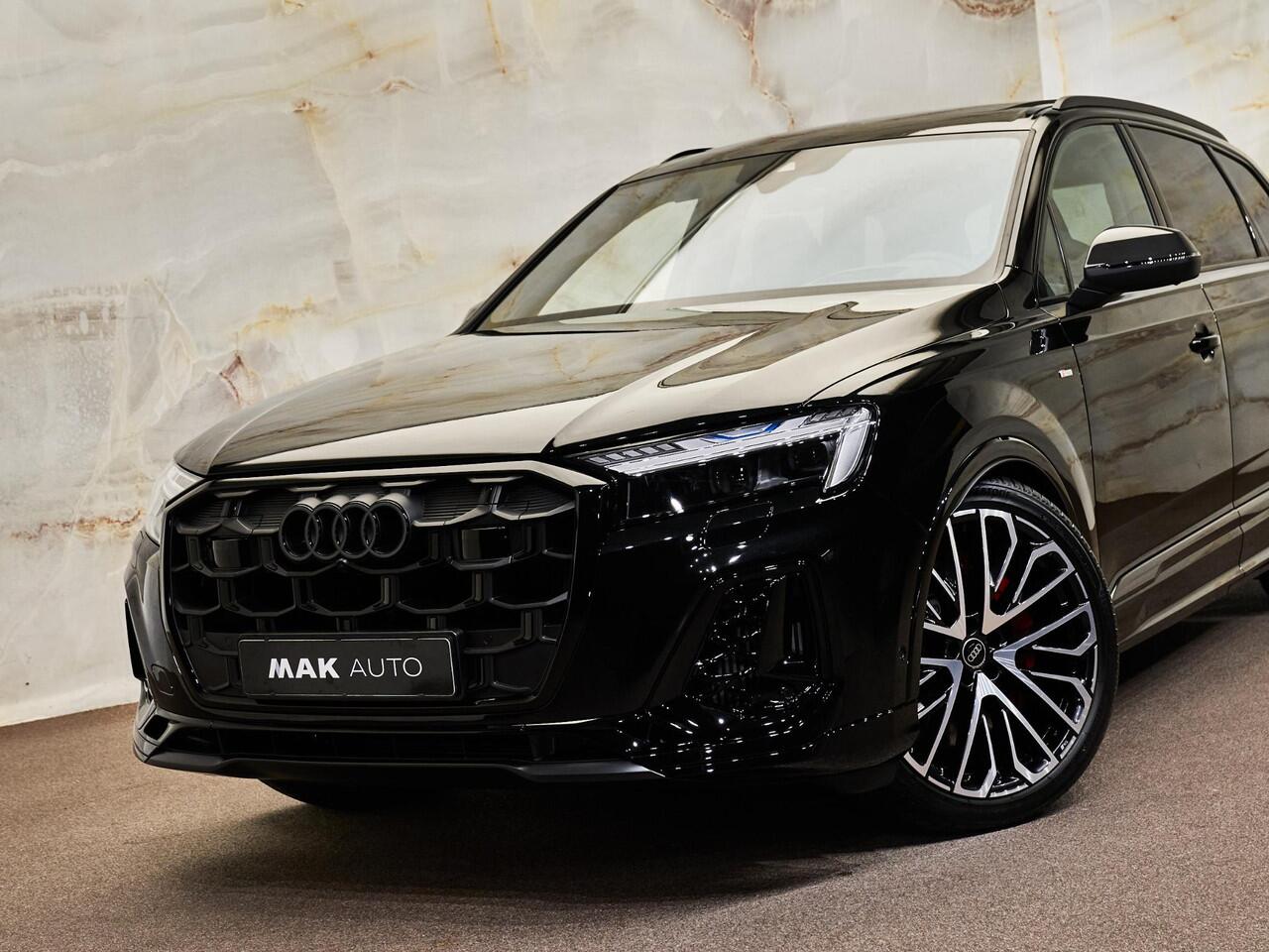 Audi Q7 60 TFSI e Quattro Pro Line S Competition, pano, B&O adv., carbon extr., nachtzicht, 4W-best, massage, OLED, S sportstoelen, HUD, Laserlicht, 22", NP170k