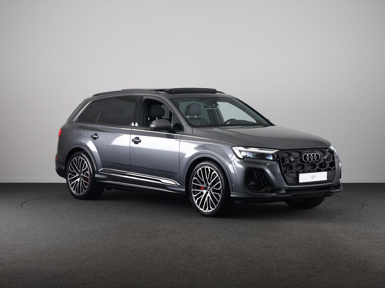 Audi Q7 55 TFSI e quattro Pro Line S 394pk | Panoramadak | Adaptive cruisecontrol | B&O soundsysteem | Optiekpakket zwart Plus | Privacy Glass | Trekhaak