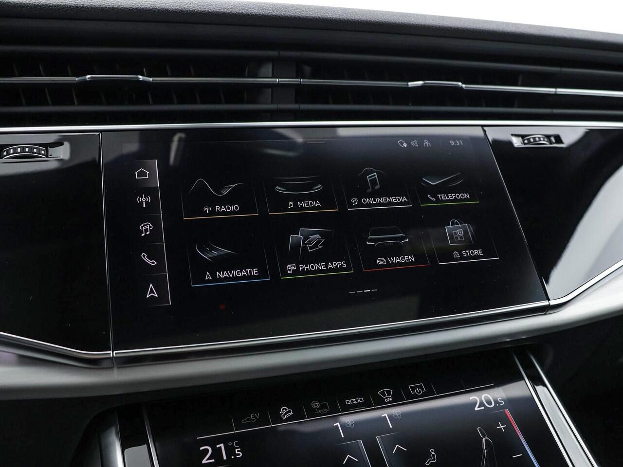 Audi Q7 55 TFSI e quattro Pro Line S 394 PK · Assist. pakket Tour + City · B&O Premium 3D · Glazen panoramadak · Geheugenfunctie voorstoelen · MEGA Sale