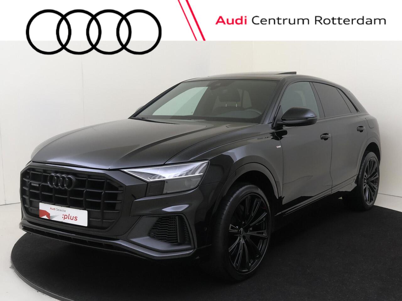 Audi Q8 55 TFSI e quattro Pro Line S | SoH 91% | Panoramadak | Luchtvering | 3-zone airco | LED matrix verlichting | Voorklimatisering | Stoelverwarming | CarPlay |