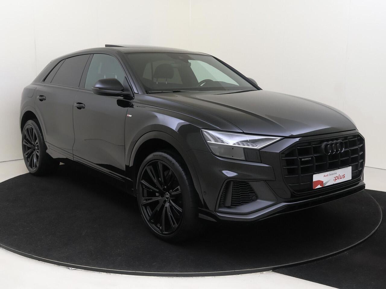 Audi Q8 55 TFSI e quattro Pro Line S | SoH 91% | Panoramadak | Luchtvering | 3-zone airco | LED matrix verlichting | Voorklimatisering | Stoelverwarming | CarPlay |