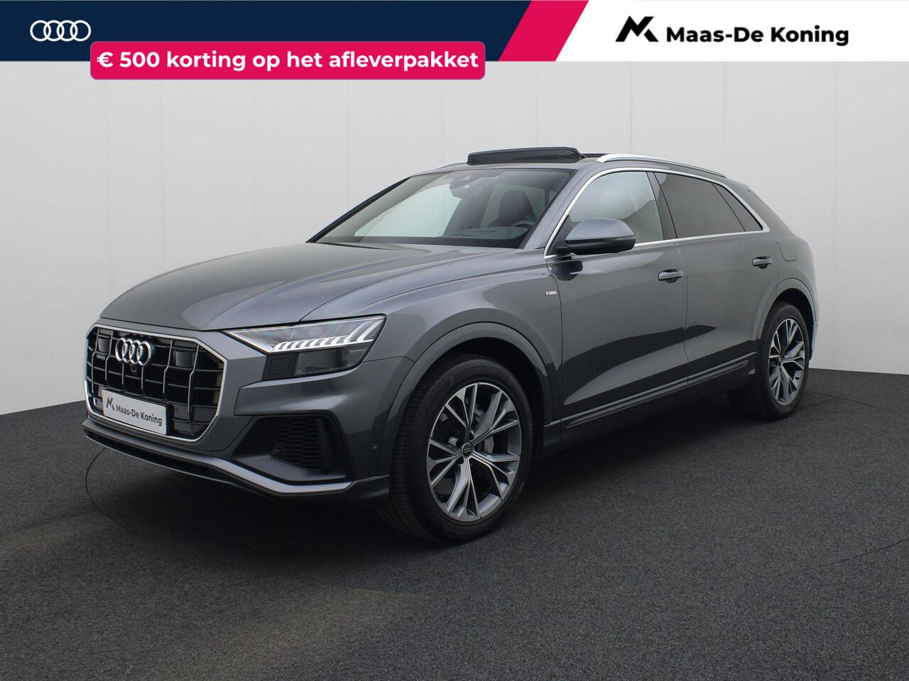 Audi Q8 55 TFSIe 280kW/381PK quattro S Line · Panorama dak · Luchtvering · Head up display · Trekhaak