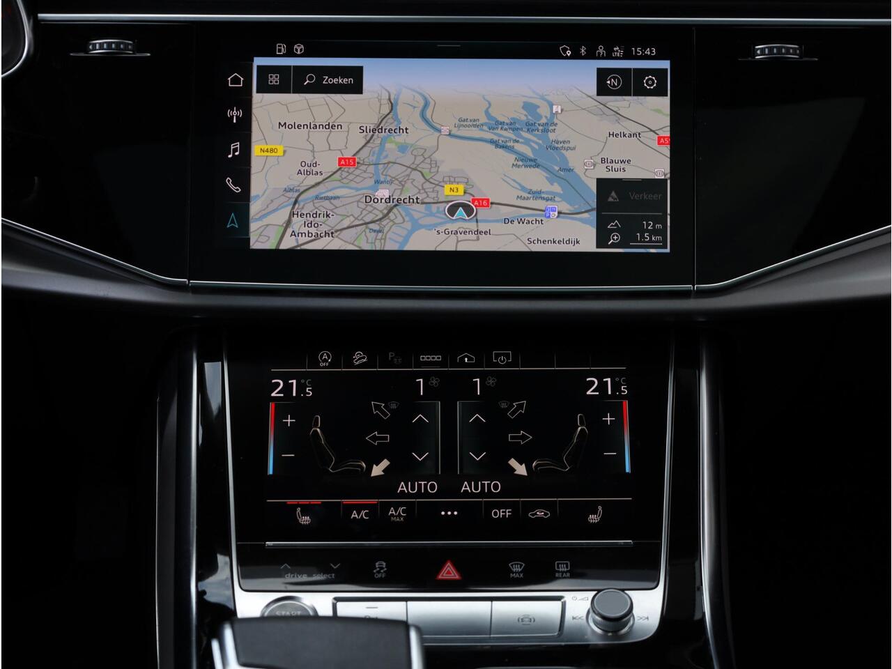 Audi Q8 55 eTFSI Quattro 340PK | Panodak | Vol Leer | Keyless | Camera | Memory 2X | Elektrische kofferklep | Stoel&Stuur&Achterbankverwarmd | Trekhaak |