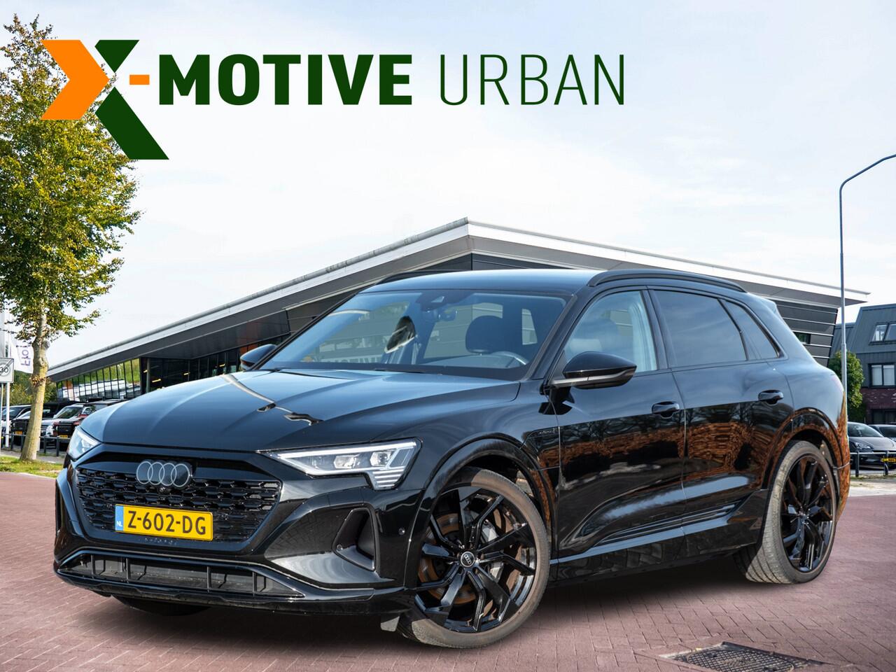 Audi Q8 e-tron 50 quattro Advanced Edition 95 kWh | Afn trekhaak | Virtual Cockpit+ | Luchtvering | CarPlay | Adap Cruise | S-line 22" LM | Elek stoelen | Zwart Optiek | Full led | Org NL