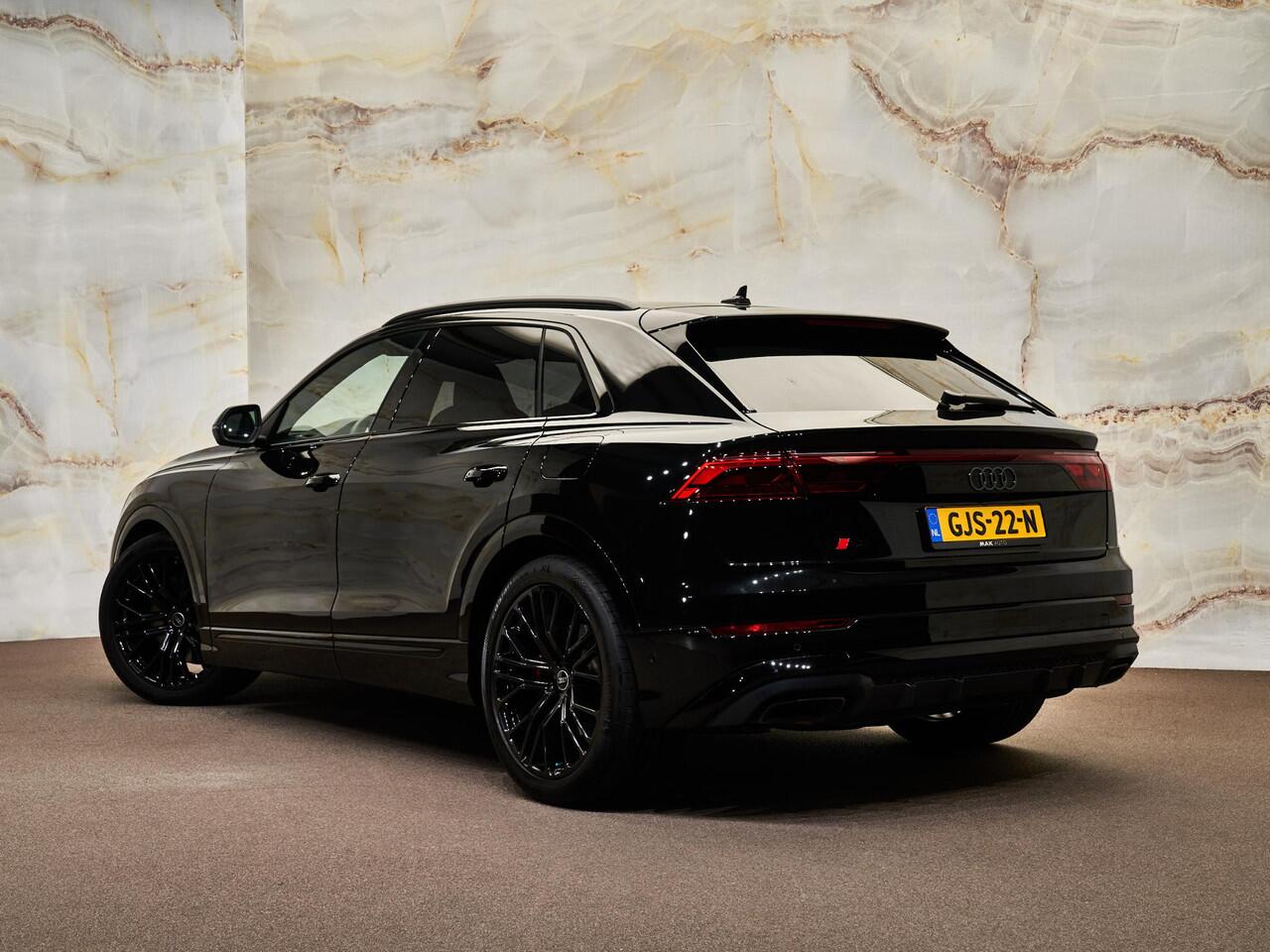 Audi Q8 55 TFSI e Quattro Pro Line S, pano, tr.haak, 4W-best, B&O, OLED, S sportstoelen, Laserlicht, softclose, NP148k