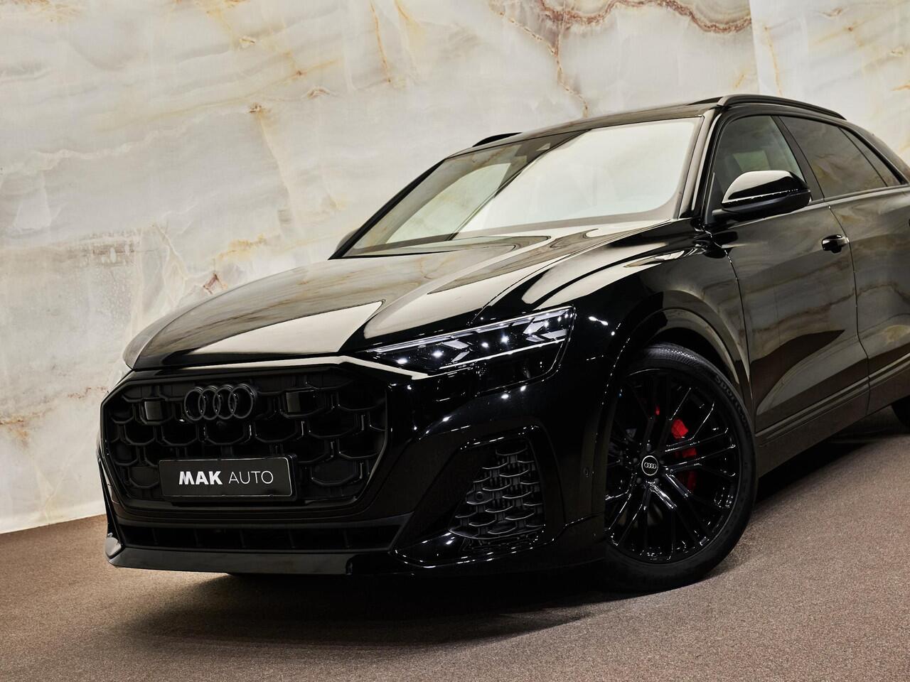 Audi Q8 55 TFSI e Quattro Pro Line S, pano, tr.haak, 4W-best, B&O, OLED, S sportstoelen, Laserlicht, softclose, NP148k