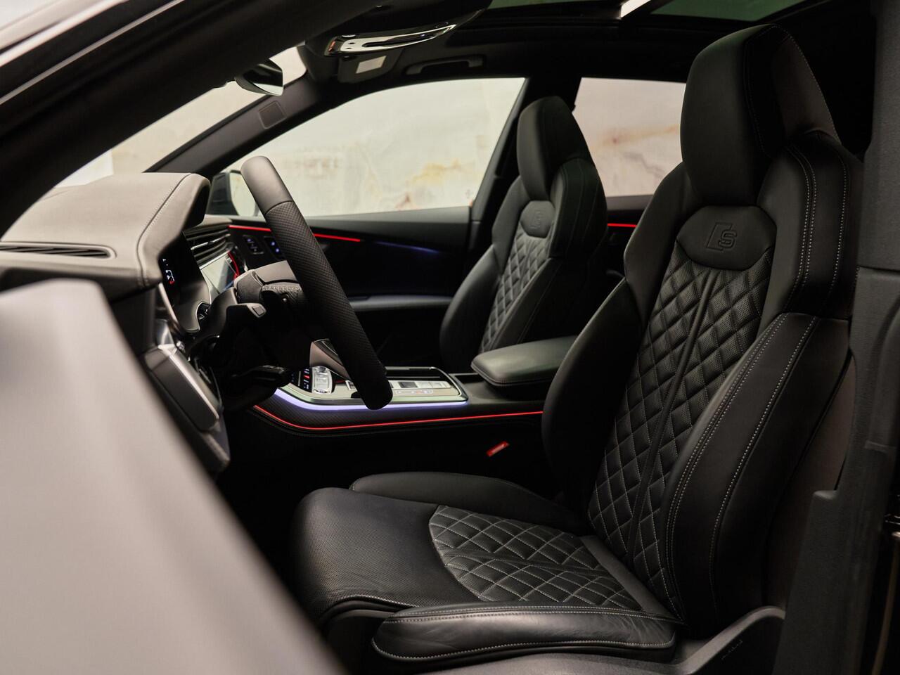Audi Q8 55 TFSI e Quattro Pro Line S, pano, tr.haak, 4W-best, B&O, OLED, S sportstoelen, Laserlicht, softclose, NP148k