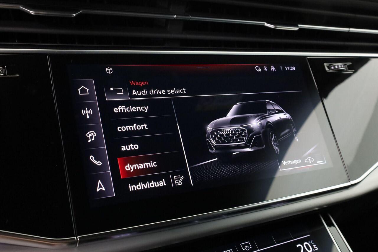 Audi Q8 55 TFSI e 394 pk Pro Line S quattro | Sportstoelen plus voorin | Glazen panoramadak | Trekhaak en aanhangerassistent | Bang & Olufsen Premium 3D sound system