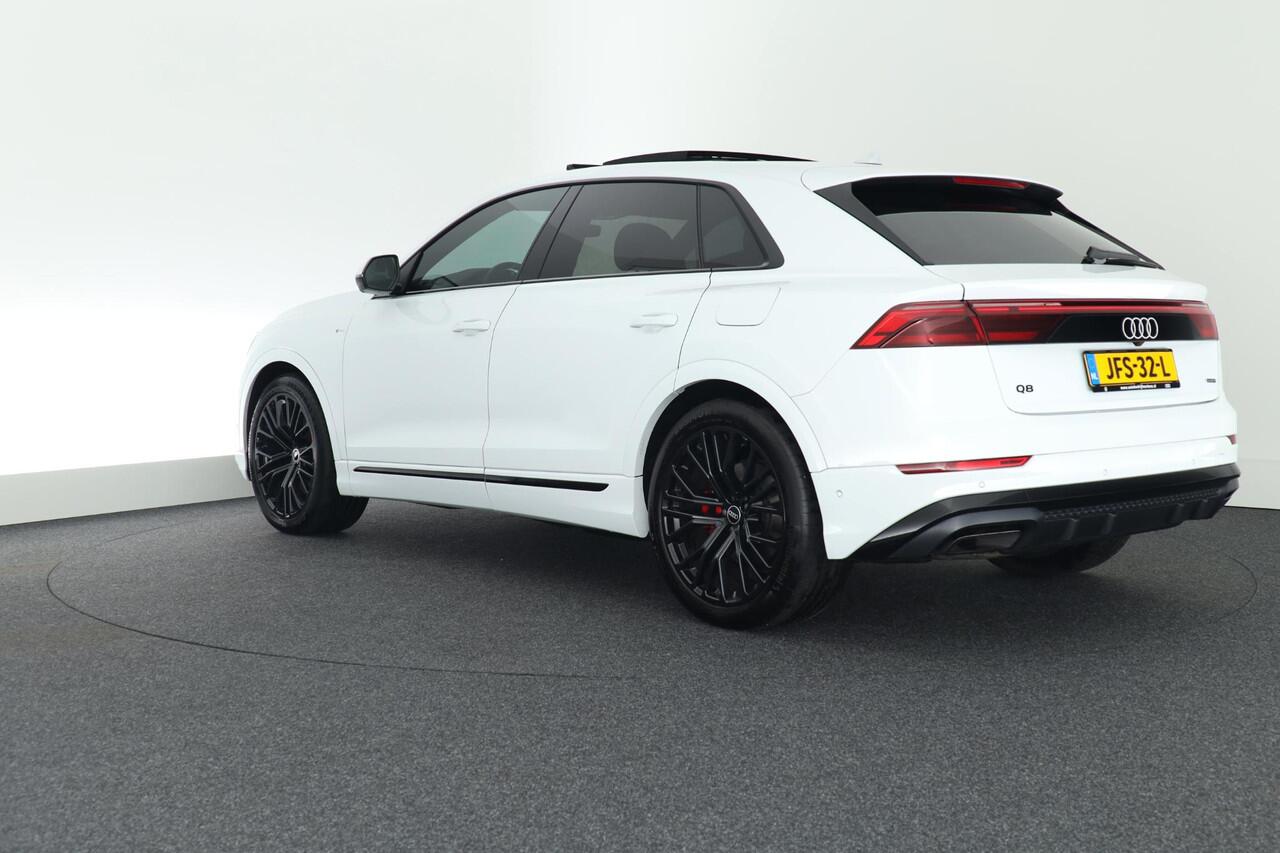 Audi Q8 55 TFSI e 394pk quattro Pro Line S 360Camera Laser Led Sluithulp B&O Keyless Virtual Cockpit Navigatie Panoramadak 2x S-Line