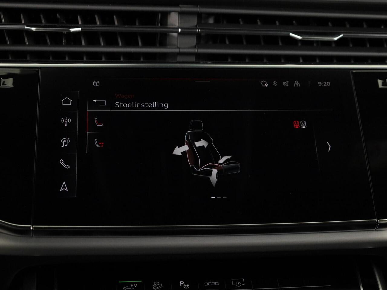 Audi Q8 Pro Line S 55 TFSI e 394 pk | Midnight emerald green | Glazen panoramadak | Bang & Olufsen Premium 3D | Sportstoelen plus voorin |