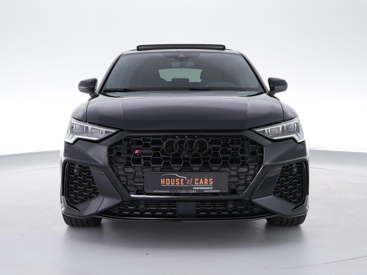 Audi RS Q3 RSQ3 Sportback 400pk TFSI |dealer onderhouden|panoramadak|RS-stoelen|360 camera|ACC||stoelverwarming|Matrix-LED|ektrische klep|blind spot|keyless|virtual cockpit|