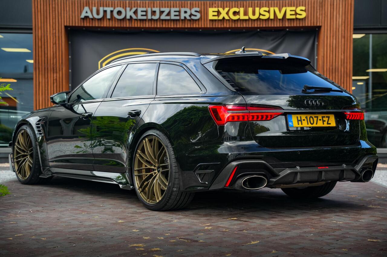 Audi RS6 A6 Avant TFSI quattro ABT RS-R 1 of 125 Akrapovic Panodak Keramisch Stoelvent. B&O+ Eventuri 360 Camera 825 PK!