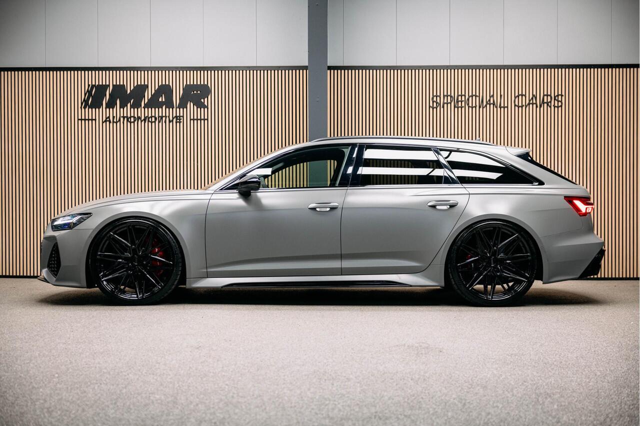 Audi RS6 Avant RS 6 TFSI quattro | Beton grijs matte | 23 inch Vossen HF7 | Keramisch | Pano |