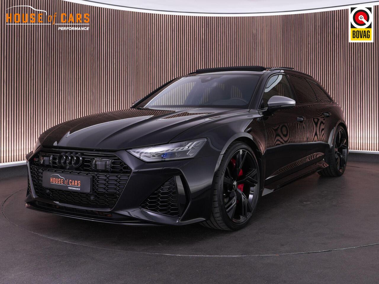 Audi RS6 Avant 600pk 4.0 TFSI quattro |dynamic ride control|achteras besturing|panoramadak|B&O|HUD|360 camera|memory|trekhaak|stoelverwarming & ventilatie|blind spot|Apple Carplay|