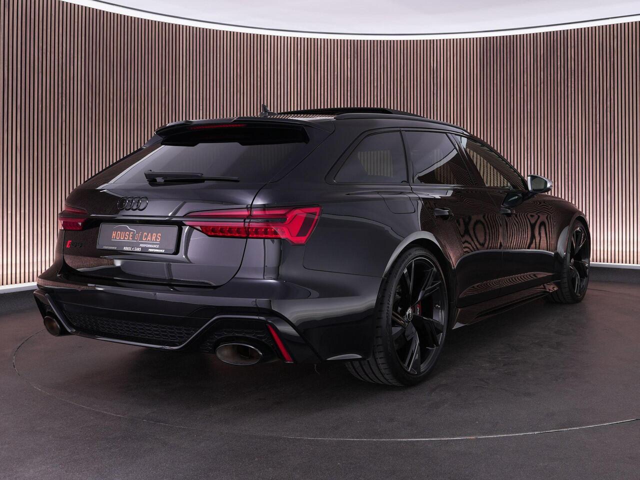 Audi RS6 Avant 600pk 4.0 TFSI quattro |dynamic ride control|achteras besturing|panoramadak|B&O|HUD|360 camera|memory|trekhaak|stoelverwarming & ventilatie|blind spot|Apple Carplay|