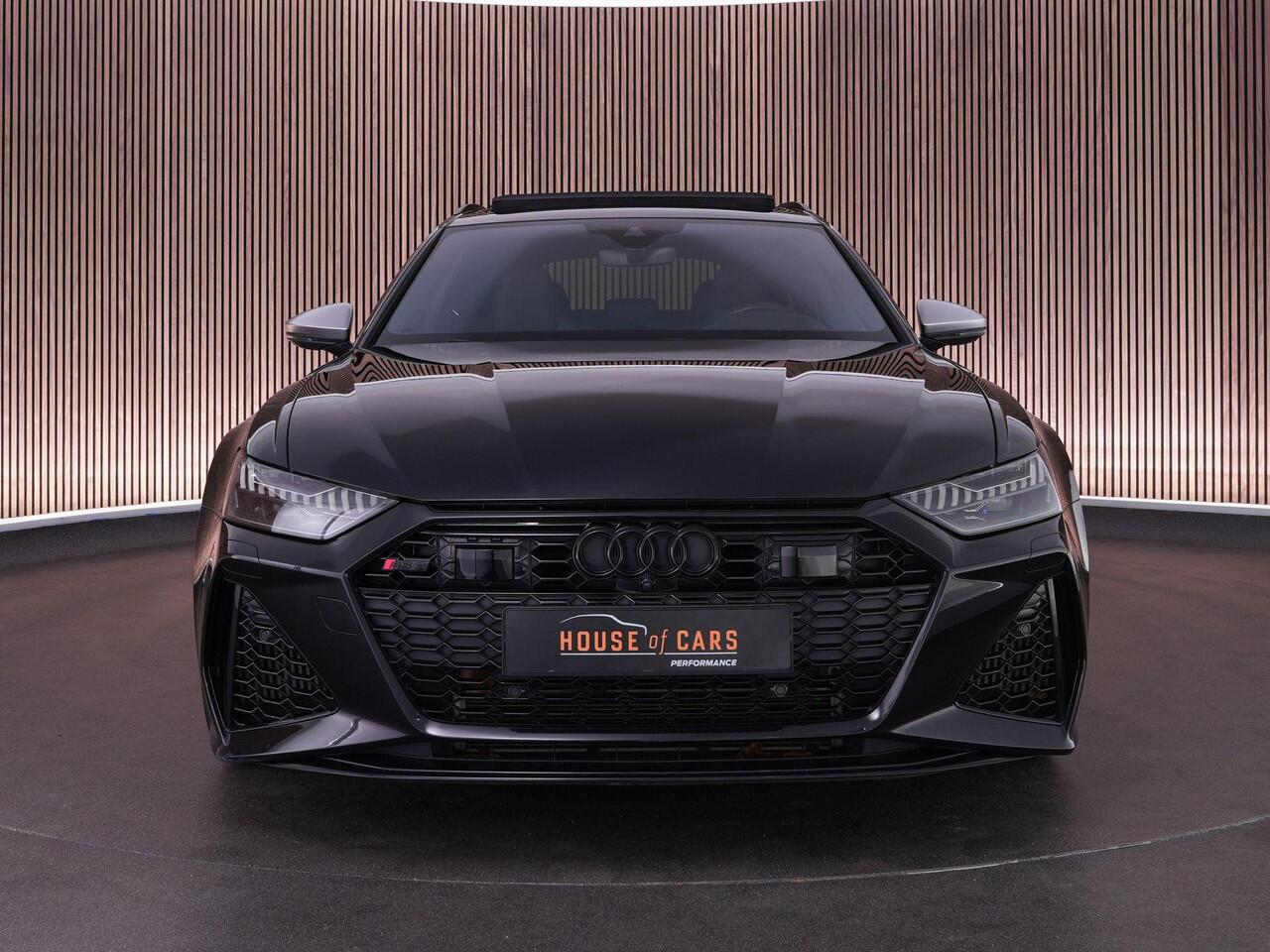 Audi RS6 Avant 600pk 4.0 TFSI quattro |dynamic ride control|achteras besturing|panoramadak|B&O|HUD|360 camera|memory|trekhaak|stoelverwarming & ventilatie|blind spot|Apple Carplay|