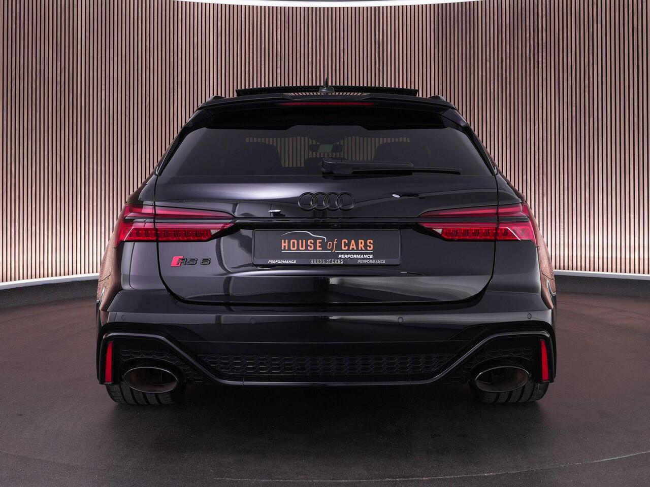 Audi RS6 Avant 600pk 4.0 TFSI quattro |dynamic ride control|achteras besturing|panoramadak|B&O|HUD|360 camera|memory|trekhaak|stoelverwarming & ventilatie|blind spot|Apple Carplay|