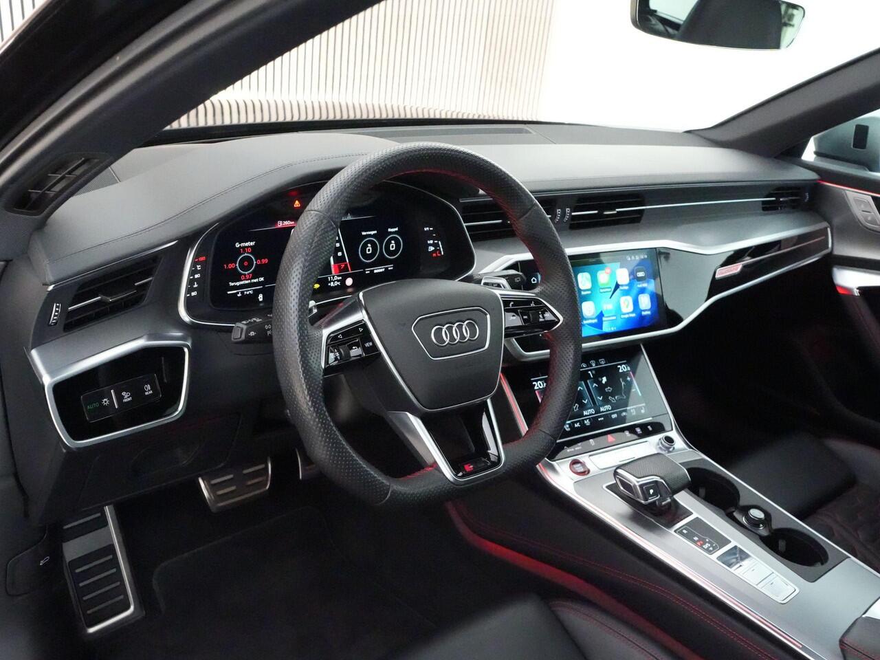 Audi RS6 Avant 600pk 4.0 TFSI quattro |dynamic ride control|achteras besturing|panoramadak|B&O|HUD|360 camera|memory|trekhaak|stoelverwarming & ventilatie|blind spot|Apple Carplay|