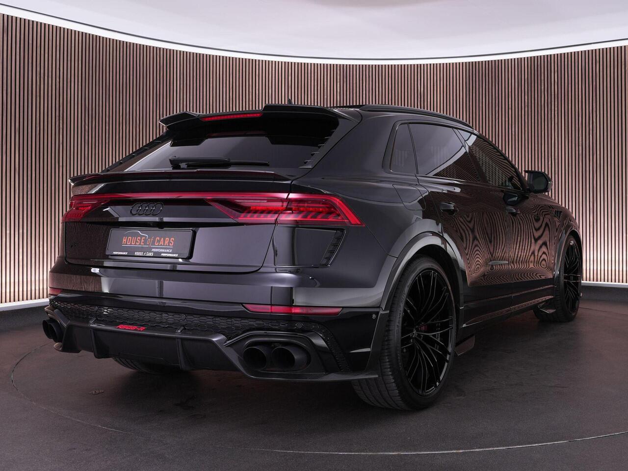 Audi RSQ8 RSQ8-R ABT 4.0 740pk TFSI quattro |1 of 125|Carbon exterieur|RS-dynamic plus|panoramadak|Bang&Olufsen|massage|HUD|memory|360° camera|stoelverwarming en verkoeling|Apple Carplay|