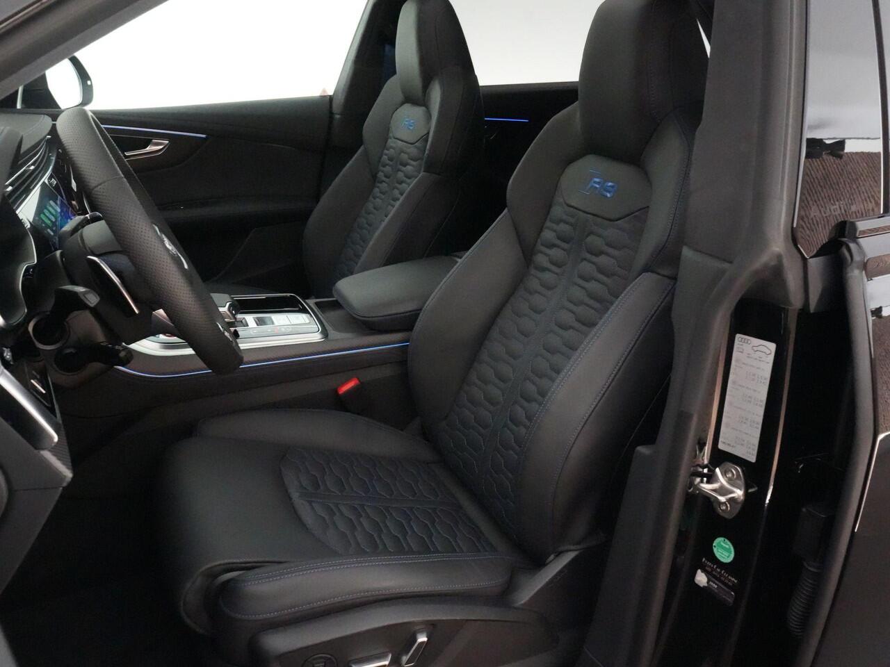 Audi RSQ8 Performance 4.0 640pk TFSI |BTW-auto|B&O advanced|RS-design blauw|pano|massage|soft close|keramisch|HUD|360 camera|matrix LED|carbon interieur|memory|elek. trekhaak|