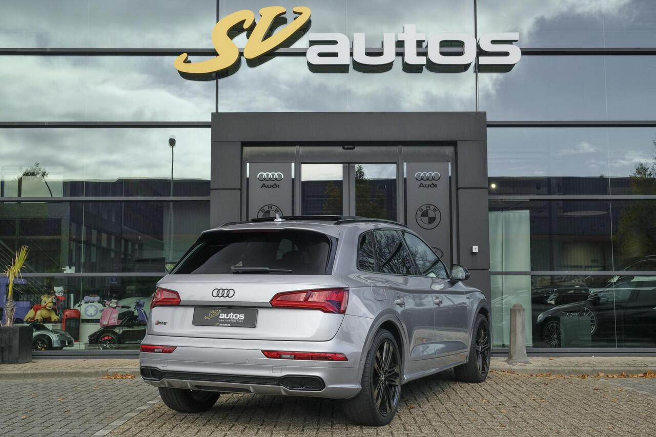 Audi SQ5 3.0 TFSI 354pk Quattro Panoramadak Luchtvering RS stoelen Trekhaak Head-up Bang&Olufsen BOMVOL Black pack