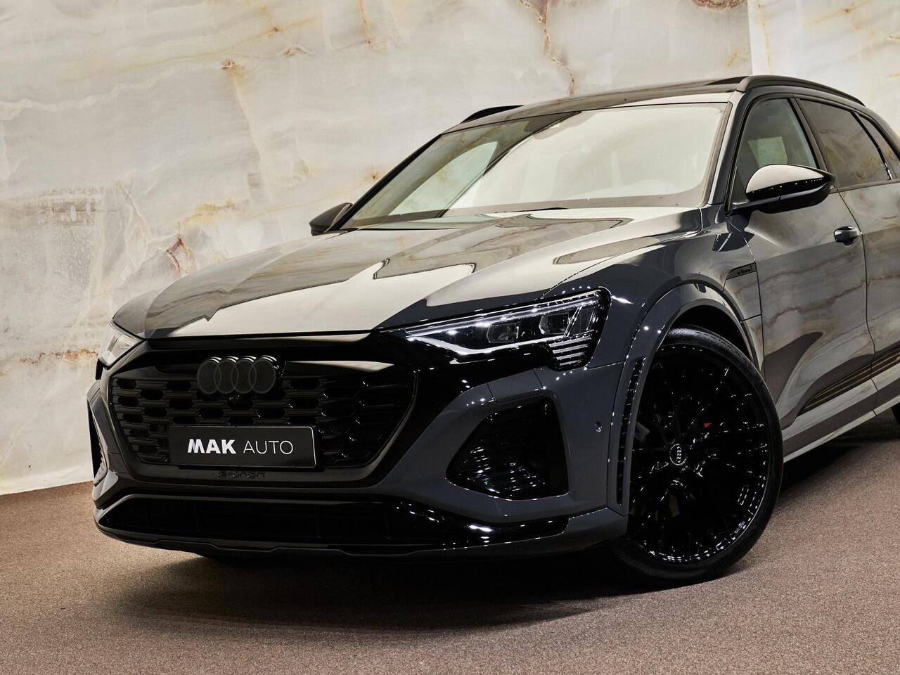 Audi SQ8 e-tron Quattro, NL-auto, 1e eig., pano, 23", luchtv., S Sportstoelen, B&O, matrix-LED, memory, 360 camera, leder, keyless, ACC, privacy