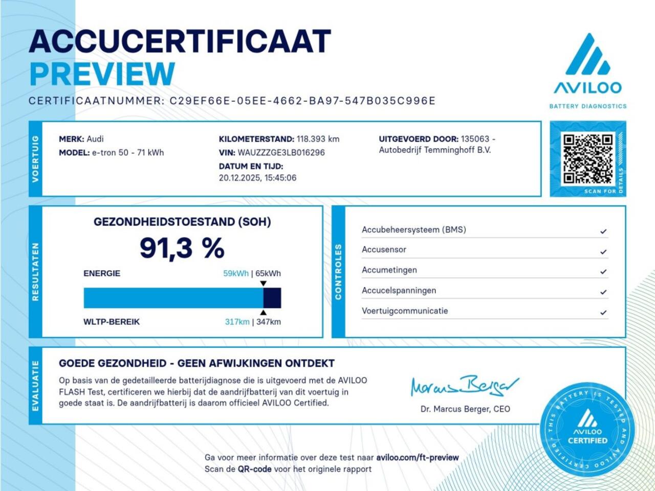 Audi e-tron 50 QUATTRO L.E. PLUS - ORG. NL. - PANO - LEDER - 20 INCH - SoH 91,3