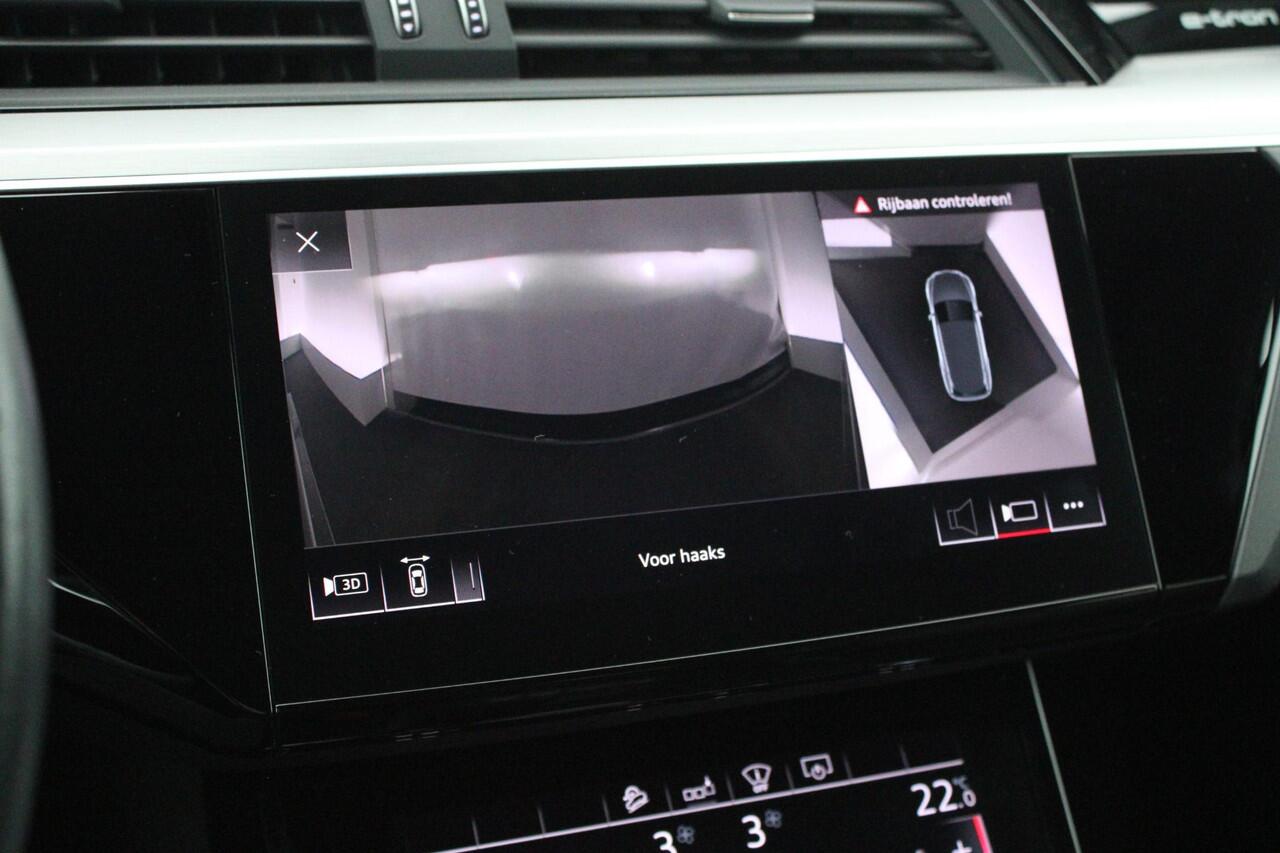 Audi e-tron e-tron 55 408pk quattro advanced 95 kWh SOH 91% Trekhaak 360Camera Cameraspiegels B&O Leder Keyless Head-Up Memory Panoramadak Navigatie