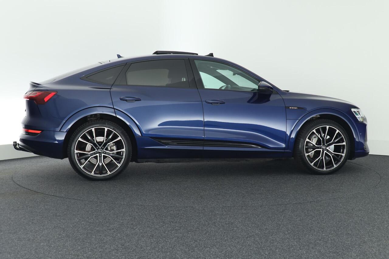 Audi e-tron Sportback 55 quattro 408pk S edition 95 kWh SOH 96% Trekhaak Camera Luchtvering Panoramadak Virtual Cockpit Memory Navigatie S-Line
