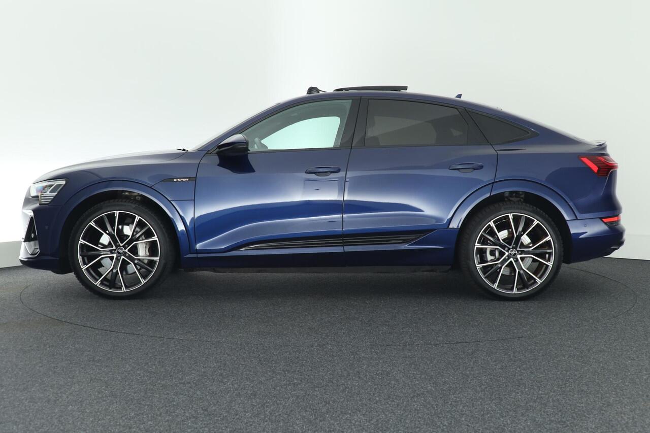 Audi e-tron Sportback 55 quattro 408pk S edition 95 kWh SOH 96% Trekhaak Camera Luchtvering Panoramadak Virtual Cockpit Memory Navigatie S-Line