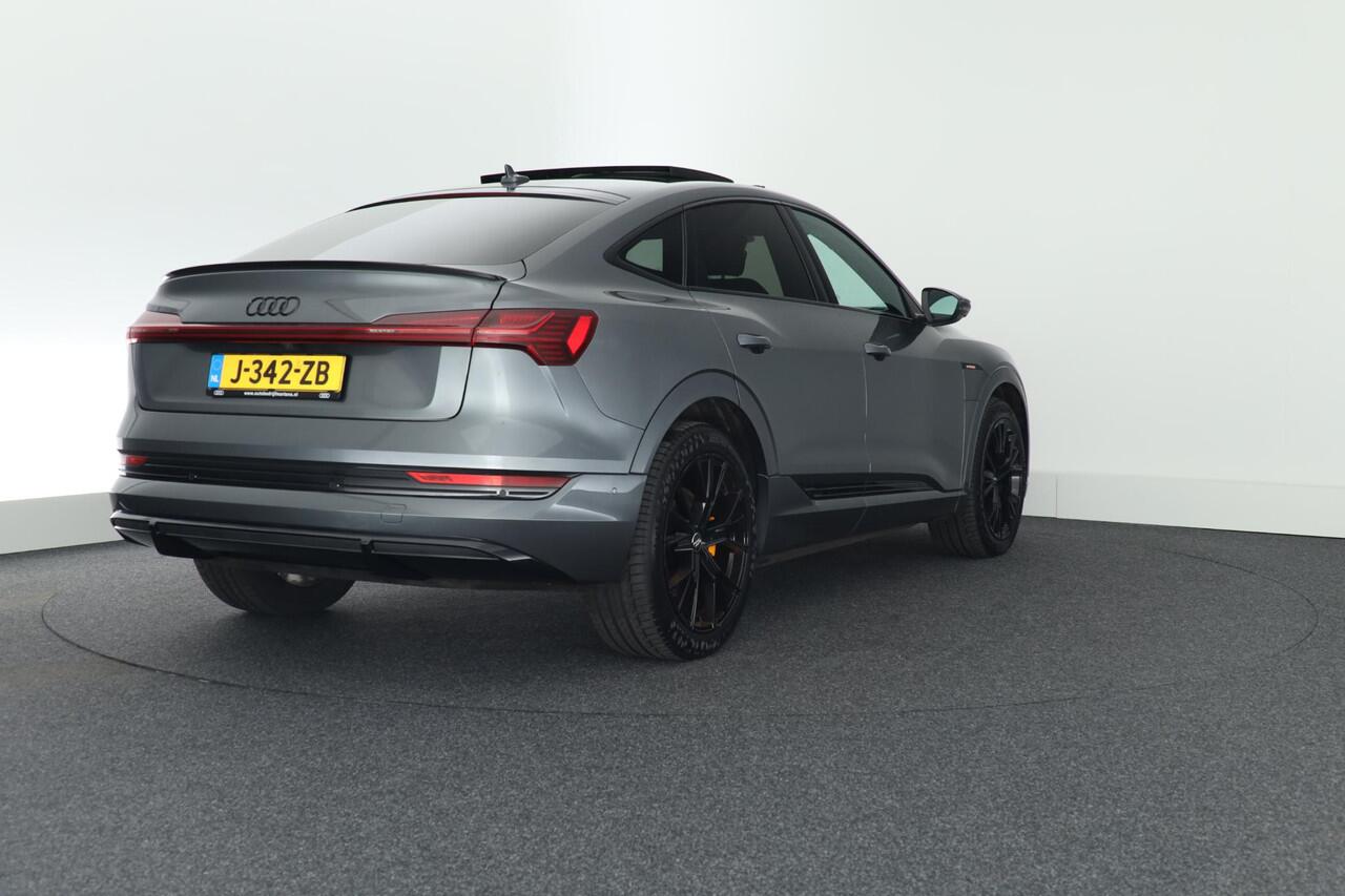 Audi e-tron Sportback 55 408pk quattro S edition 95 kWh SOH 93% Camera B&O Luchtvering Memory Panoramadak Virtual Cockpit Navigatie S-Line