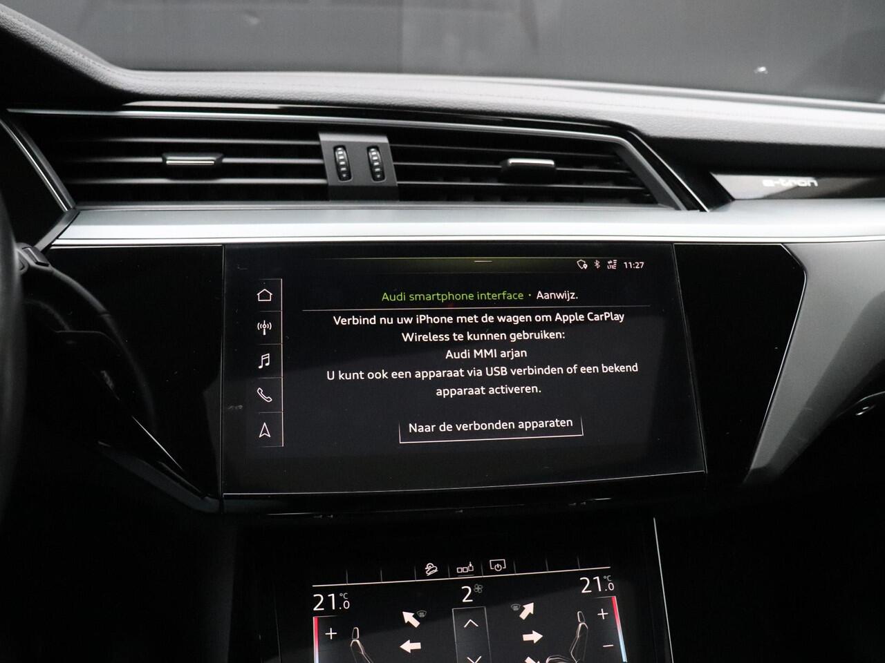 Audi e-tron 50 quattro Business edition Plus 71 kWh | LEDER | SOH 93% | PANO | MEMORY | CAMERA | APPLE CARPLAY | STOELVERW. |
