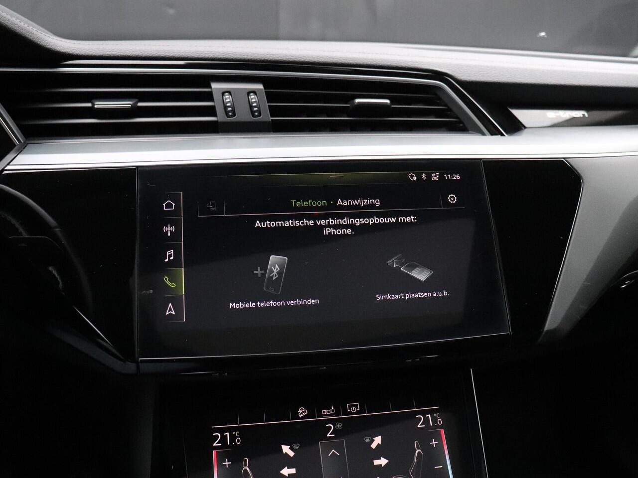 Audi e-tron 50 quattro Business edition Plus 71 kWh | LEDER | SOH 93% | PANO | MEMORY | CAMERA | APPLE CARPLAY | STOELVERW. |