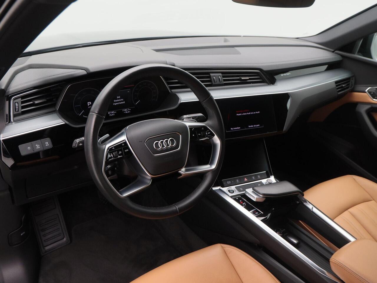 Audi e-tron Sportback 55 quattro 95kWh | Camera | Full LED | Navigatie | Leder | Stoelverwarming | 21 Inch | 87.180 Km !!