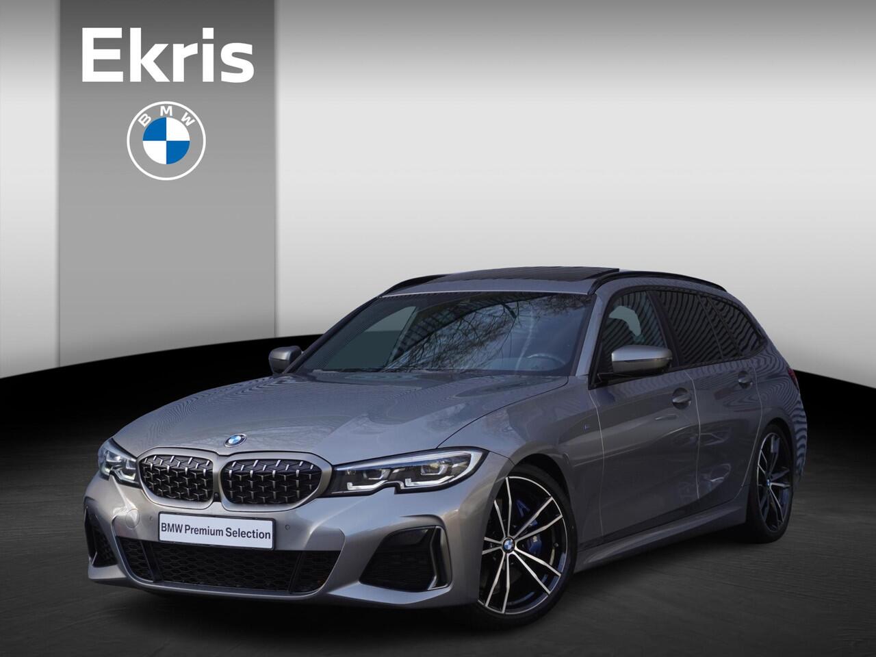 BMW 3-SERIE Touring M340i xDrive High Executive | Parking Pack | Glazen panoramadak | HiFi System | Trekhaak met elektrisch wegklapbare kogel | BMW Head-Up Display