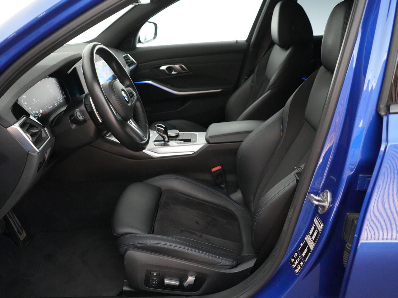BMW 3-SERIE M340i xDrive 374pk High Executive |EU-auto|dealer onderhouden|M-sport|M-sport diff|Portimao Blue metallic|Eibach verlagingsveren|Harman&Kardon|memory|Apple Carplay|elek. trekhaak|stoelverwarming & stuur verwarming|