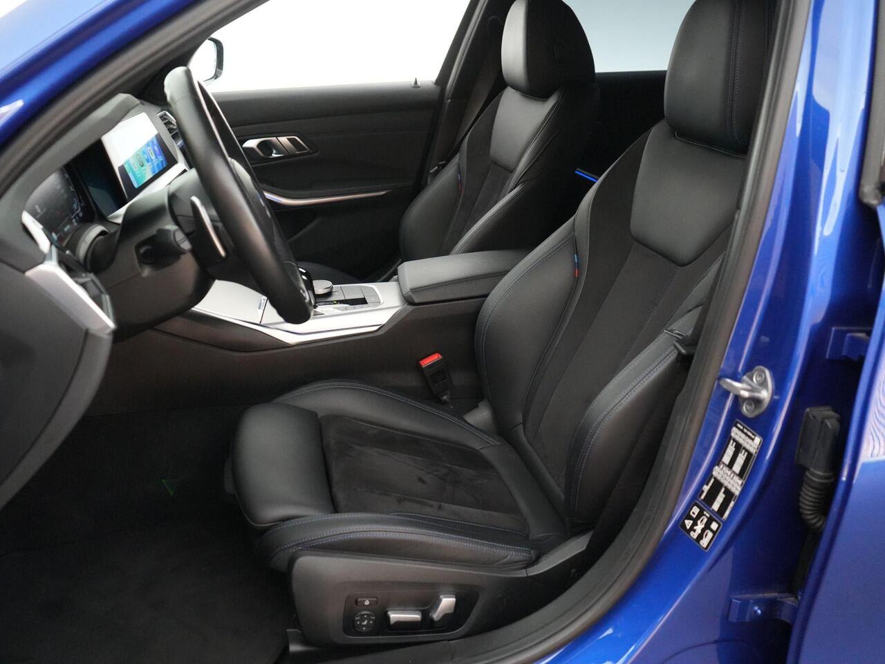 BMW 3-SERIE M340i xDrive 374pk High Executive |EU-auto|dealer onderhouden|M-sport|M-sport diff|Portimao Blue metallic|Eibach verlagingsveren|Harman&Kardon|memory|Apple Carplay|elek. trekhaak|stoelverwarming & stuur verwarming|