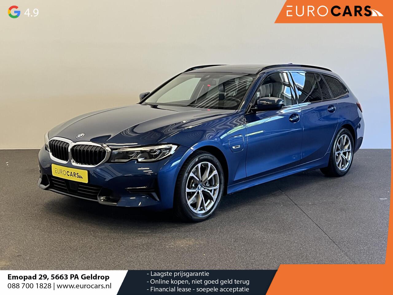 BMW 3-SERIE Touring 320e Sportline Aut-8 Panoramadak Head Up Display Laser Licht Adaptive Cruise Trekhaak Leder Navi Parkeer Sensoren