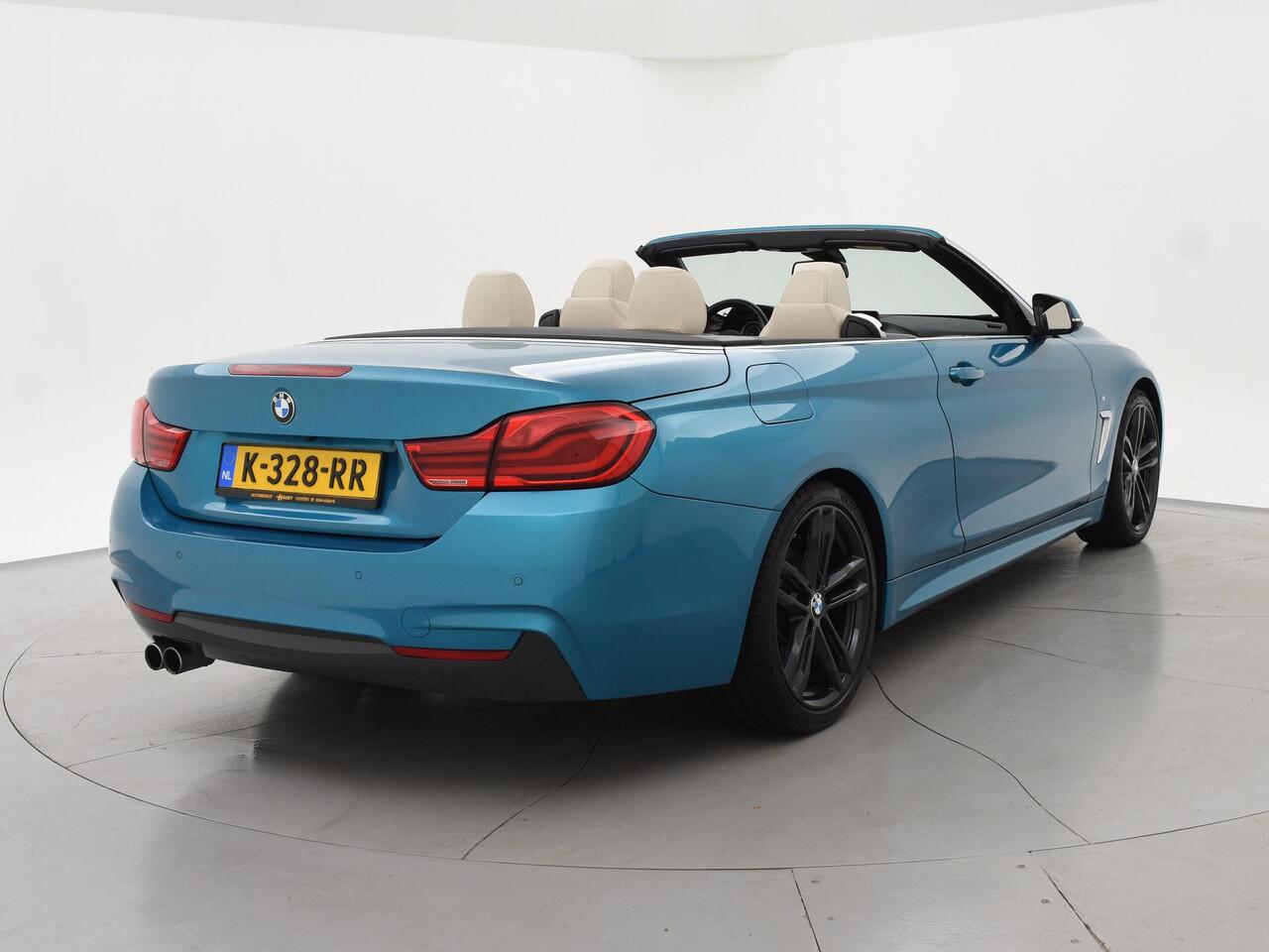BMW 4-SERIE Cabrio 420i M-SPORT + NEKVERWARMING | HEAD-UP | DAB | HARMAN/KARDON | MEMORY | CAMERA | SPORTSTOELEN