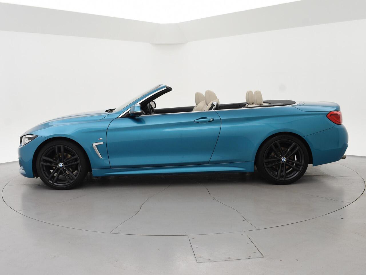 BMW 4-SERIE Cabrio 420i M-SPORT + NEKVERWARMING | HEAD-UP | DAB | HARMAN/KARDON | MEMORY | CAMERA | SPORTSTOELEN