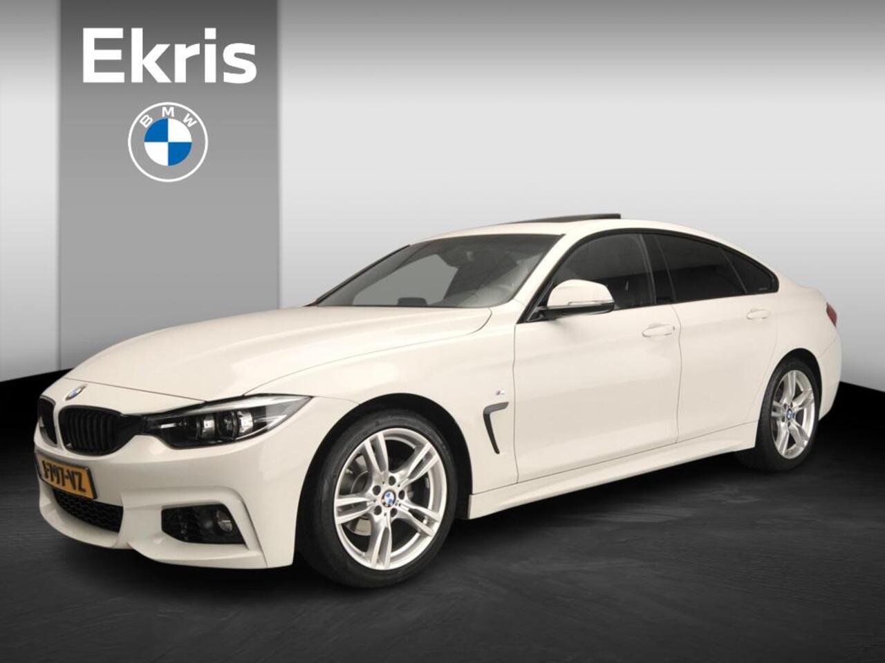 BMW 4-SERIE Gran Coupe 418i | M-Sportpakket | LED | Leder | Navigatie | Schuifdak | Stoelverwarming | DAB | Alu 18 inch