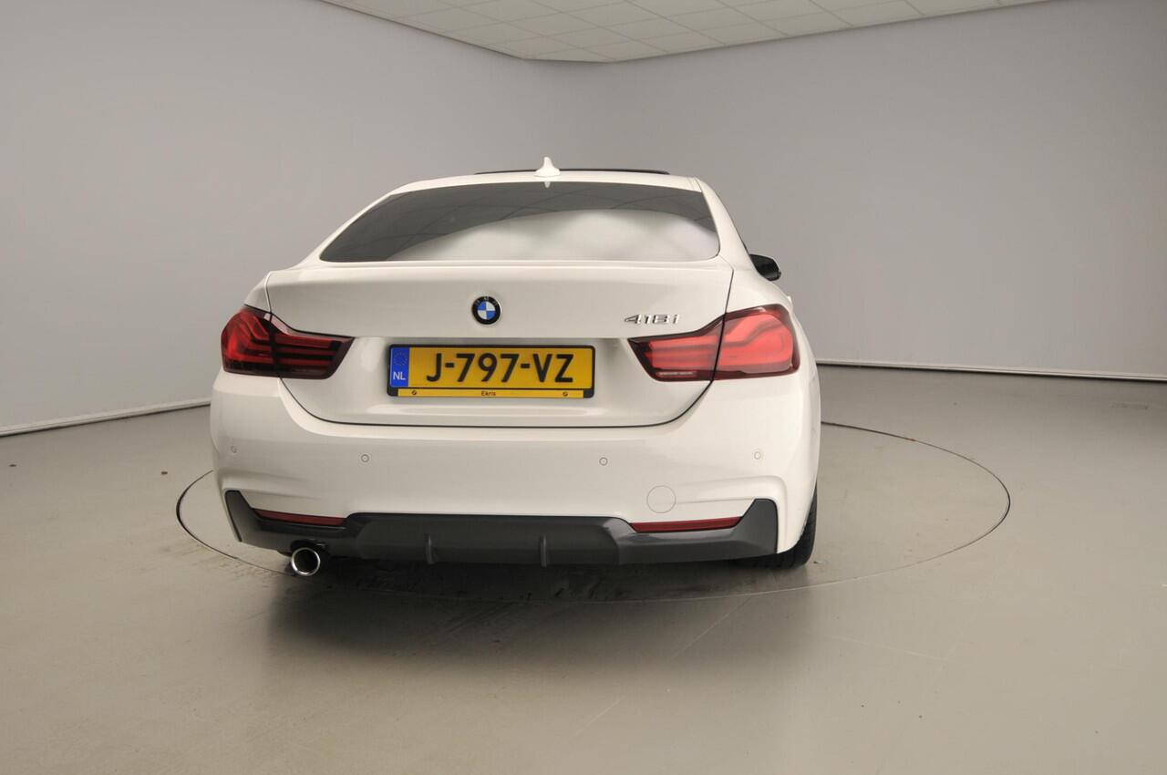 BMW 4-SERIE Gran Coupe 418i | M-Sportpakket | LED | Leder | Navigatie | Schuifdak | Stoelverwarming | DAB | Alu 18 inch