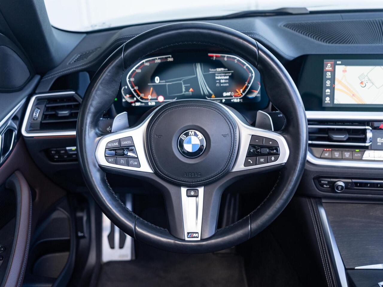 BMW 4-SERIE Cabrio 420i | M Sport | Innovationspakket | Nekverwarming | Verwarmd Stuurwiel | Stoelverwarming | Comfort Access | 18'' | Achteruitrijcamera | Trekhaak