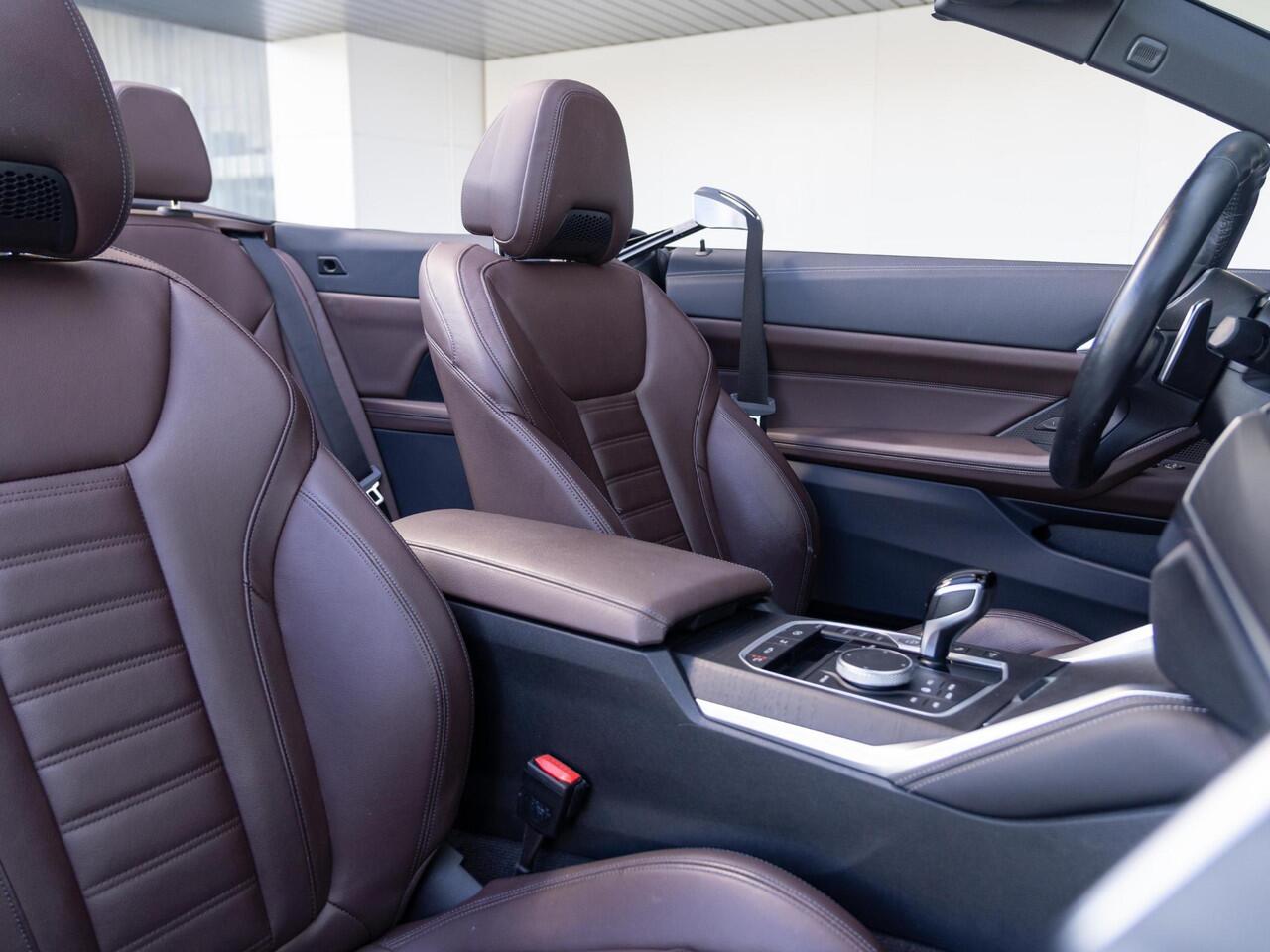 BMW 4-SERIE Cabrio 420i | M Sport | Innovationspakket | Nekverwarming | Verwarmd Stuurwiel | Stoelverwarming | Comfort Access | 18'' | Achteruitrijcamera | Trekhaak