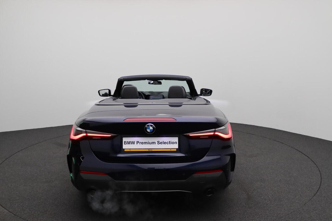 BMW 4-SERIE Cabrio 430i High Executive | M Sport Plus Pack | Audio Media Pack | Safety Pack | BMW Personal CoPilot Pack | Stuurwielrand Verwarmd | Driving Assistant Professional | Laserlight | Head-Up Display | Harman Kardon | 19''